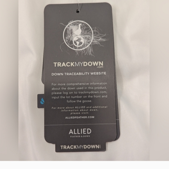 NWT Lands' End Women's Cream Puffer Jacket Real Down Feathers Plus Size 2X - Picture 8 of 9